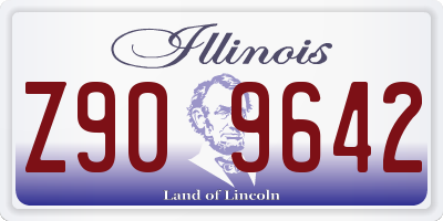 IL license plate Z909642
