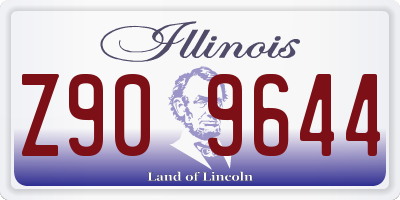 IL license plate Z909644