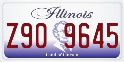 IL license plate Z909645