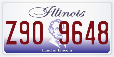 IL license plate Z909648