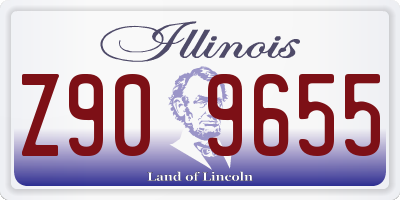IL license plate Z909655