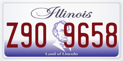 IL license plate Z909658