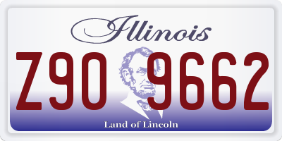 IL license plate Z909662