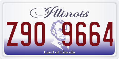 IL license plate Z909664