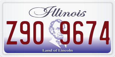 IL license plate Z909674