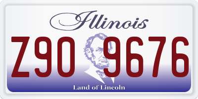 IL license plate Z909676