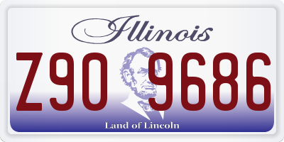 IL license plate Z909686
