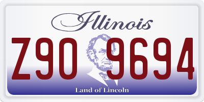 IL license plate Z909694