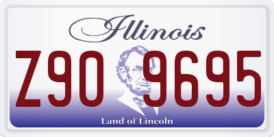IL license plate Z909695