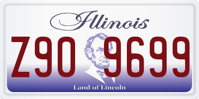 IL license plate Z909699