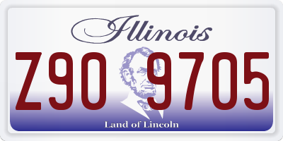 IL license plate Z909705