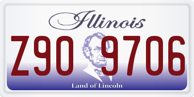 IL license plate Z909706