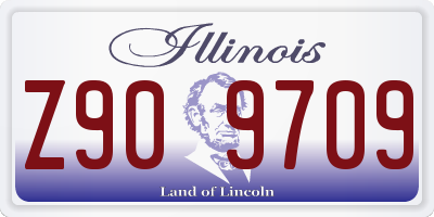 IL license plate Z909709