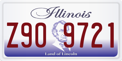 IL license plate Z909721