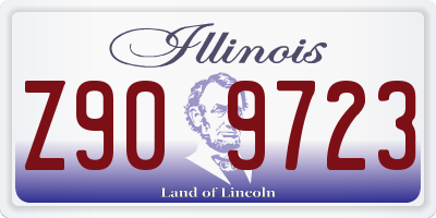 IL license plate Z909723