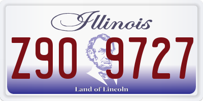 IL license plate Z909727