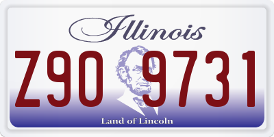 IL license plate Z909731