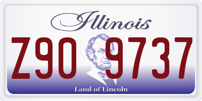 IL license plate Z909737