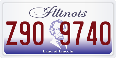 IL license plate Z909740