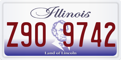 IL license plate Z909742