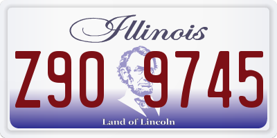 IL license plate Z909745