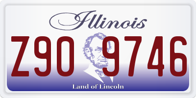 IL license plate Z909746