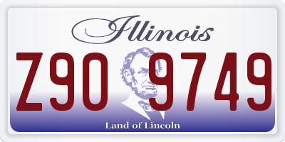 IL license plate Z909749