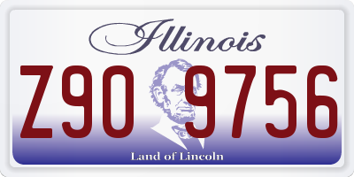 IL license plate Z909756