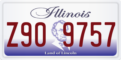 IL license plate Z909757