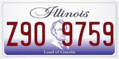 IL license plate Z909759