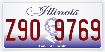 IL license plate Z909769