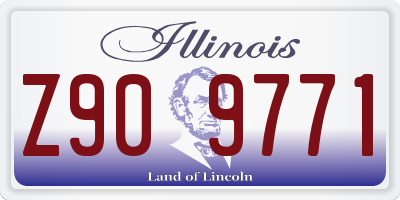 IL license plate Z909771