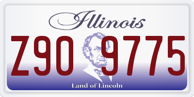 IL license plate Z909775