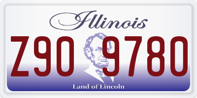 IL license plate Z909780