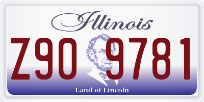 IL license plate Z909781