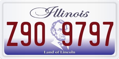 IL license plate Z909797