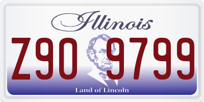 IL license plate Z909799