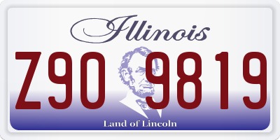 IL license plate Z909819