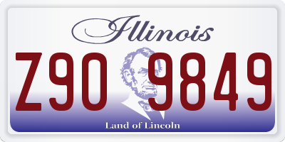 IL license plate Z909849