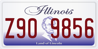 IL license plate Z909856