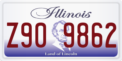 IL license plate Z909862
