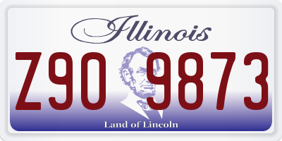 IL license plate Z909873