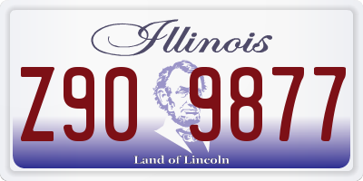 IL license plate Z909877