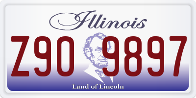 IL license plate Z909897