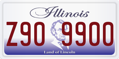 IL license plate Z909900