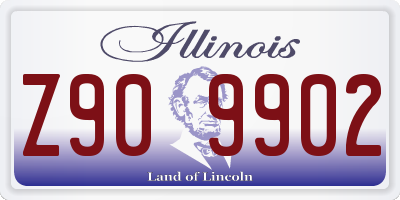 IL license plate Z909902