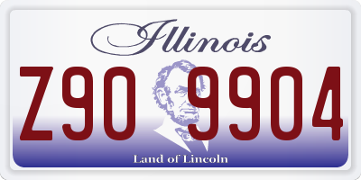 IL license plate Z909904