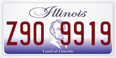 IL license plate Z909919