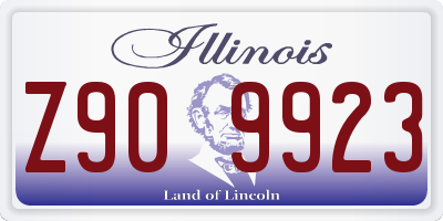 IL license plate Z909923