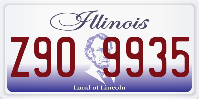 IL license plate Z909935